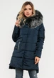 Зимняя длинная куртка с мехом Modniy OAZIS 40-42 Темно-синий (90321 40-42) - изображение 1