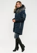 Зимняя длинная куртка с мехом Modniy OAZIS 40-42 Темно-синий (90321 40-42) - изображение 2