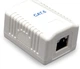 Розетка однопортовая с экраном Cablexpert RJ-45, 6 cat, внешняя (NCAC-1F6-01) - изображение 1