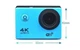 Экшн камера F60R / Action camera 4k Sport DV WIFI Mini Голубая - изображение 2