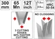 Ножовка пасовочная для стусла L= 300 мм, W= 0,8 мм, 50-54 HRC YATO (YT-3130) - изображение 2