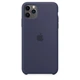 Чехол Silicone Сase для Iphone 11 Pro бампер накладка Midnight Blue - изображение 2