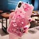 Чехол Glitter для Iphone XS Max бампер жидкий блеск Sakura - изображение 1
