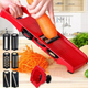 Безопасный мультислайсер для шинковки овощей и фруктов Mandoline Slicer с контейнером 6 in 1 - изображение 6