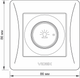 Світлорегулятор поворотний VIDEX Binera 600 Вт Кремовий (VF-BNDM600-CR) - зображення 5