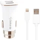 Автомобильное зарядное устройство Gelius Pro Apollo GP-CC01 2USB 3.1A с кабелем Apple Lightning White (2099900714337) - изображение 1