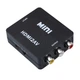 Конвертер HDMI на RCA (AV) CVBS адаптер видео с аудио 1080P HDV-610 AV-001 Black - изображение 1
