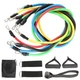 Набор эспандеров для фитнеса Power Bands 5 резиновых жгутов - изображение 1