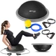 Балансувальна платформа (напівсфера) BOSU Hop-Sport HS-L058 чорна 58 см, для фітнесу, йоги, реабілітації, тренувань - зображення 14