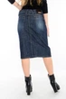 Юбка джинсовая Батал Omat jeans 1404-840 30 Синяя - изображение 5