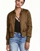 Бомбер H&M Ж1057046 (03145224) колір зелений S - зображення 1
