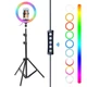 Кільцева світлодіодна лампа 26см RGB USB - для Селфі Блогера - з Тримачем для телефону (1005) - изображение 5