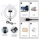 Кільцевий світло Puluz PU397 Ring Light 26см (20W) - зображення 4