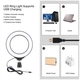 Кольцевой свет со стойкой Puluz PU391 Ring Light 12см (8W) - изображение 4