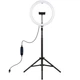 Кільцева USB LED лампа Puluz PKT3061B 11.8'+ штатив 1.65 м - изображение 1