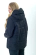 Жіноча куртка демісезонна великих розмірів KML 0023 XXL (52) Чорний (K 0023/1 B) - зображення 4