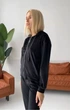 Женский спортивный костюм из бархата с капюшоном KML 00565 XXL (50-52) Черный (К 00565/2 C) - изображение 4