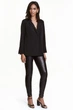 Брюки H&M 34 черный пайетки 27124107784 - изображение 2