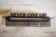 Медальниця "E-Trophy" з поличкою для кубків Never give up Сталева(чорний) - изображение 1