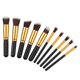 Професійний набір для макіяжу 10 штук чорні із золотом - зображення 3