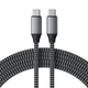 Kabel Satechi USB-C to USB-C 100W Space Gray (2 m) (ST-TCC2MM) - obraz 1