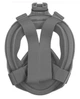 Набор для плавания 2 в 1 (маска FREE BREATH SJLH-03 + ласты) Серая маска (размер S/M); Ласты синие (размер L) - изображение 8