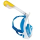 Набор для плавания 2 в 1 (маска FREE BREATH M2068G + ласты) Голубая маска (размер S/M); Ласты синие (размер L) - изображение 4