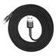 USB-кабель Lightning для iPhone iPad BASEUS Cafule Series (1.5A, 2M). Black - зображення 5