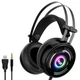 Игровые наушники IPega Gaming PG-R008 с микрофоном и LED RGB подсветкой проводные Black (PG-R008) - изображение 1