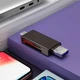 Перехідник micro SD на USB/Type-C/Lightning/A/OTG - адаптер-кардрідер DM USB DM-CR23 (770008698) - зображення 5