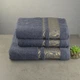 Набор махровых полотенец 3шт GM Textile 50х90см, 50х90см, 70х140см Caesar 450г/м2 (Серый) - изображение 1