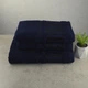 Набор махровых полотенец 3шт GM Textile 50х90см, 50х90см, 70х140см BambooN 450г/м2 (Темно-синий) - изображение 1
