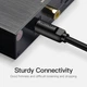 Кабель Audio Toslink-Toslink Optical Vention S/PDIF gold-plated 1m Black (BAEBF) - зображення 2