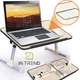 Стол для ноутбука ELaptop Desk A8 Бежевый подставка трансформер складная для компьютера - изображение 1