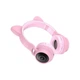 Бездротові навушники "Котячі вушка" Epik BT028C з підсвіткою Bluetooth Pink - зображення 2