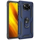 Противоударный чехол с подставкой Deexe Armor Case для Xiaomi Poco X3 / Poco X3 Pro - Dark Blue - изображение 1