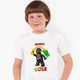 Детская футболка Лего Ниндзяго Коул (LEGO Ninjago Masters of Spinjitzu Cole) (9224-2640) 110-116 см Хлопок Белый - изображение 3