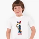 Детская футболка Лего Ниндзяго Джей Уокер (LEGO Ninjago Masters of Spinjitzu Jay Walker) (9224-2638) 110-116 см Хлопок Белый - изображение 3
