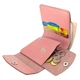 Женский кожаный кошелек маленький на кнопке Handycover HC0062 розовый - изображение 3