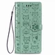 Чохол Embossed Cat and Dog для Xiaomi Redmi Note 7 / Note 7 Pro книжка шкіра PU Mint - зображення 2