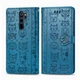 Чехол Embossed Cat and Dog для Xiaomi Redmi Note 8 Pro книжка кожа PU Blue - зображення 2