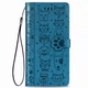 Чехол Embossed Cat and Dog для Xiaomi Redmi Note 8 Pro книжка кожа PU Blue - зображення 3