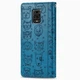Чехол Embossed Cat and Dog для Xiaomi Redmi Note 9 Pro книжка кожа PU Blue - изображение 3
