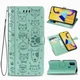 Чехол Embossed Cat and Dog для Samsung Galaxy M21 / M215 книжка кожа PU Mint - изображение 1