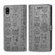Чехол Embossed Cat and Dog для Xiaomi Redmi 7A книжка кожа PU Gray - изображение 2