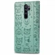 Чохол Embossed Cat and Dog для Xiaomi Redmi Note 8 Pro книжка шкіра PU Mint - зображення 4