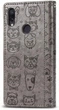 Чехол Embossed Cat and Dog для Xiaomi Redmi 7 книжка кожа PU Gray - изображение 3