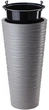 Горщик для квітів Form-Plastic Sahara Slim-35 сірий із вставкою (2790-055) - зображення 1