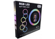Кільцева світлодіодна LED лампа RIAS MJ38 RGB 38см Різнобарвна з держателем USB управління на проводі - зображення 2