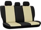 Авточохли на сидіння Pok-ter Road Skoda Fabia (1999-2007) з бежевою вставкою екошкіра - зображення 2